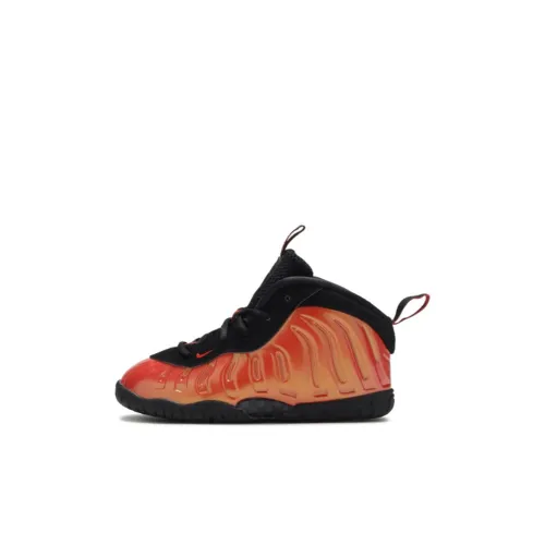 nike Foamposite One Амортизация Износостойкий MID Топ Детские Баскетбольные Кроссовки Красный Детский Возраст 3-7 Лет
