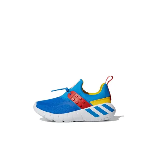 Lego x Adidas Rapidazen Lego C Дышащий Низкий Топ Детские Беговые Кроссовки Синий Красный Детские Возраст 3-7 Лет