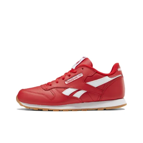 Reebok Classic Leather Детская беговая обувь с низким верхом для школьного возраста