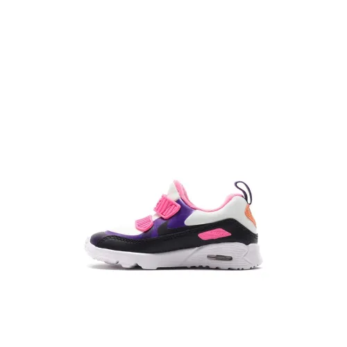 Nike Air Max Tiny 90 Low Топ Обувь для малышей Розово-фиолетовый Белый Infant And Toddler
