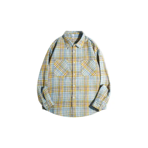 ZHONGBANGJICHU Рубашка Унисекс Желтая