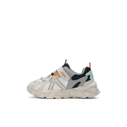 PONY Modern Амортизация And Дышащий KIDS Lifestyle Shoes Бежевый Серый Черный Детский