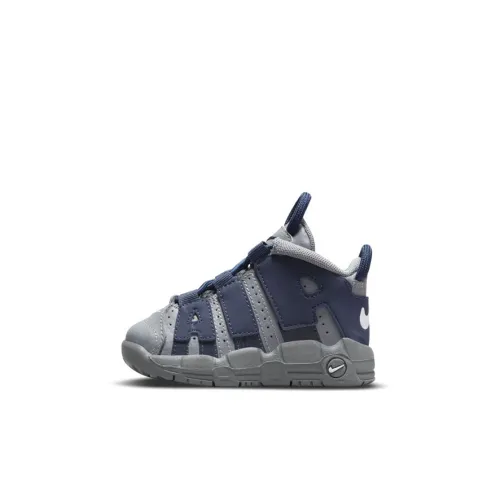 Nike Air More Uptempo Pippen TD MID Топ Винтажные баскетбольные кроссовки Серо-голубой Infant And Toddler