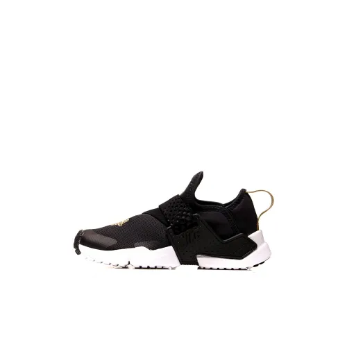 Nike Huarache Extreme Амортизация Износостойкий Низкий Топ Детские Беговые Кроссовки Черный Золото Дети Возрастом 3-7 Лет