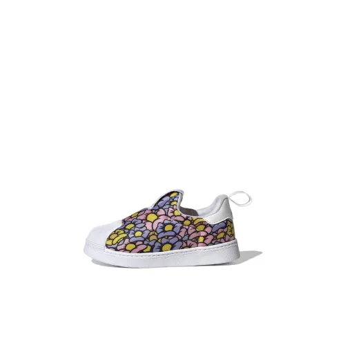 Disney x Adidas Originals SUPERSTAR 360 Противоскользящая устойчивая к истиранию низкий топ обувь для малышей розовый для новорожденных и малышей