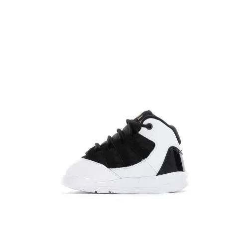 Джордан Высокие Кеды Обувь для малышей Черный Белый Infant и Toddler