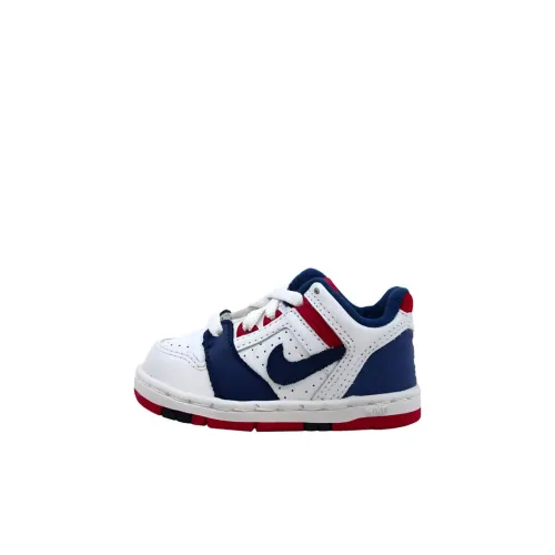 Nike Air FORCE 2 Slip Resistant Abrasion Resistant Низкий Топ Обувь для малышей Белый Infant And Toddler