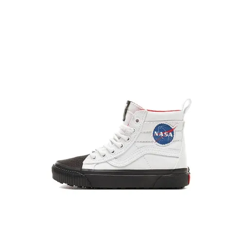 Vans SK8 Mte Износостойкий и Легкий Высокий Топ Детские Скейтбординги Белый для детей 3-7 лет