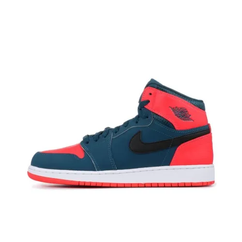 Jordan Air Jordan 1 Ретро High Russell Westbrook Уэстбрук High Топ Детские баскетбольные кроссовки Черный Красный Подростки