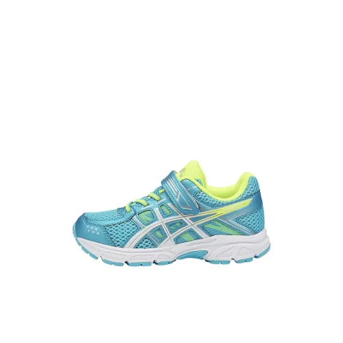 Asics Гель Contend 4 Low Топ Беговые кроссовки Синий желтый Для детей 3-7 лет
