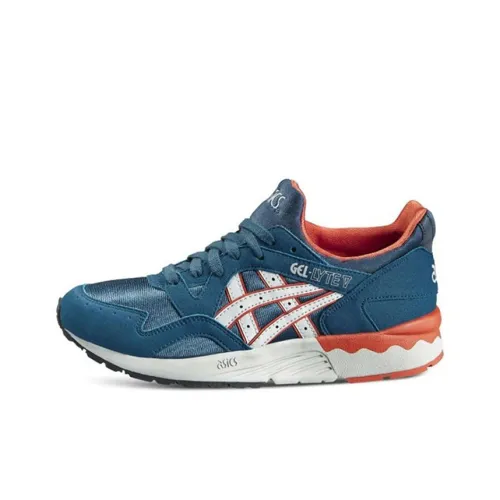 Asics Gel Lyte 5 Устойчивый к истиранию Дышащие Детские Лайфстайл Кроссовки Синий Подростки