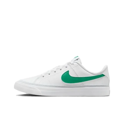 Nike Court Legacy Low Топ Детский Скейтбординг Белый Зеленый