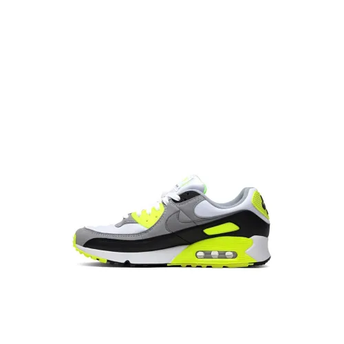 Nike Air Max 90 Kids Lifestyle Shoes Серый Зеленый Черный Дети Возраст 3-7 Лет