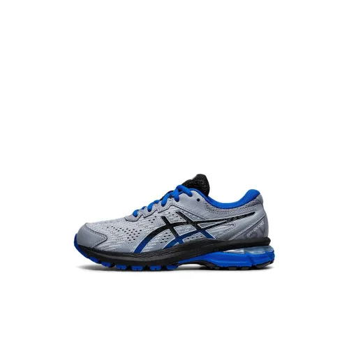 Asics GT 2000 8 Дышащий Легкий Амортизация Низкий Топ Детская Беговая Обувь Серый Синий Детская