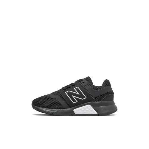 New Balance 247v2 Bungee Кружево Низкий Топ Детская Беговая Обувь Черный Белый Детский