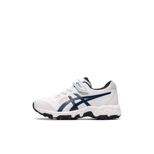 Asics Гель Trigger 12 Устойчивый к абразиву Низкий Топ Беговые кроссовки Белый черный Для детей Возраст 3-7 лет