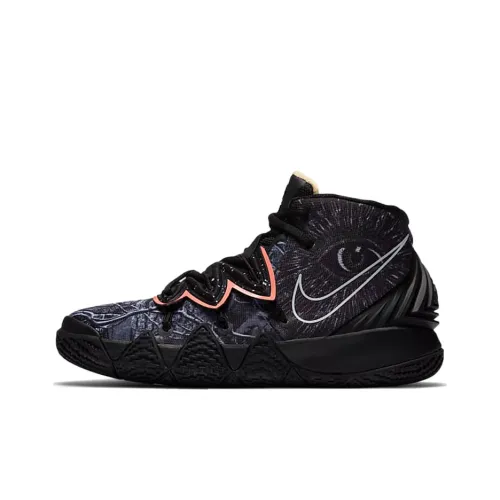 Nike Kybrid S2 Big Eyes Slip-resistant MID Топ Детские Баскетбольные Кроссовки Black Blue