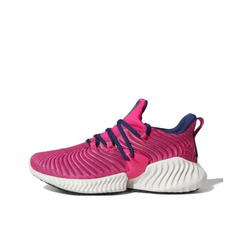 Adidas Alphabounce Instinct J Low Топ Детская Беговая Обувь Фиолетовый Розовый Подростки
