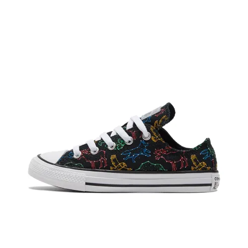 Converse Chuck Taylor All Star Low Топ KIDS Кеды Черный Зеленый Многоцветный