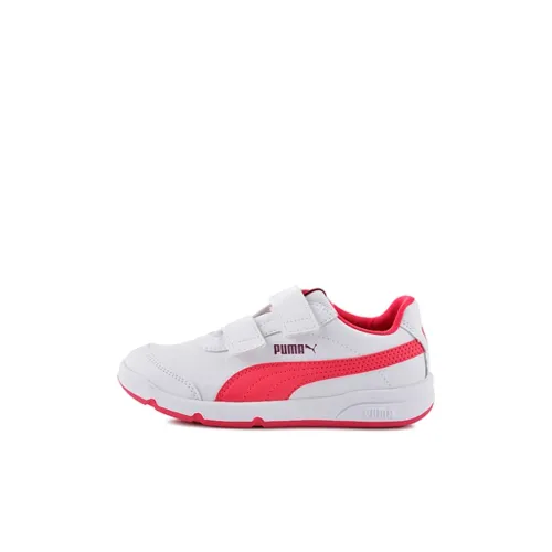 PUMA Stepfleex 2 SL V Ps Низкий Топ Детские Скейтбординги Белый Розовый Дети Возраст 3-7 Лет