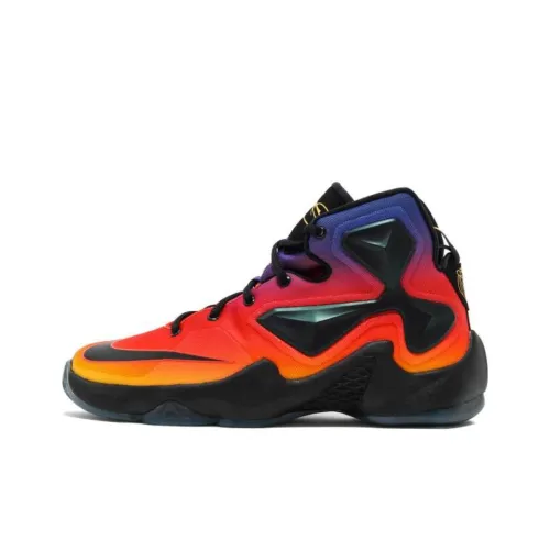 Nike Lebron 13 Doernbecher High Топ Детские Баскетбольные Кроссовки Черный Фиолетовый Оранжевый Подростки