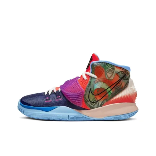 Детская баскетбольная обувь Nike Kyrie 6, модель MID, топ, школьный возраст
