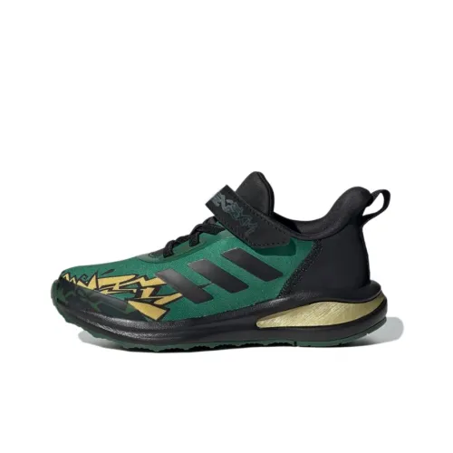 LEGO x Adidas Fortarun Ninjago Lloyd J Дышащие Низкие Кроссовки для Бега Зеленые Черные Подростки