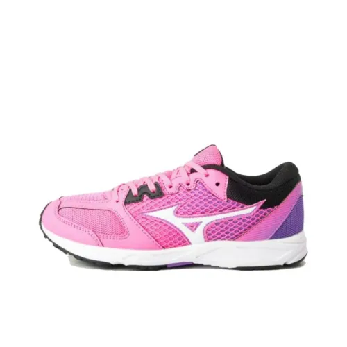 Mizuno Speed Детская беговая обувь Низкий топ Розовый Фиолетовый Школьный возраст