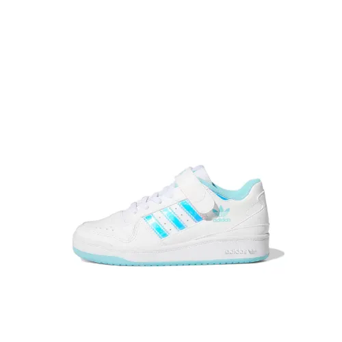 Adidas Originals FORUM Radiance Низкие Кроссовки для Скейтбординга Белые Синие Детские Возраст 3-7 Лет