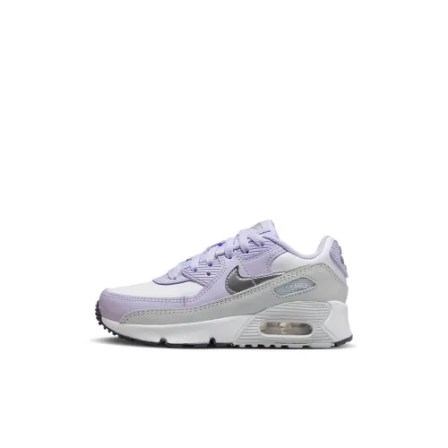 Nike Air Max 90 LTR Kids Lifestyle Shoes Серый Фиолетовый Детские 3-7 лет