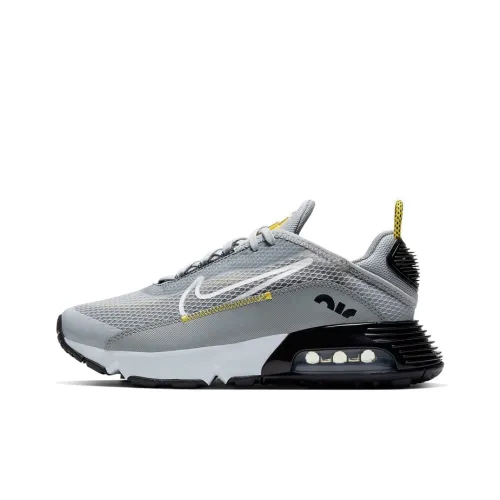Nike Air Max 2090 Амортизация устойчивость к истиранию дышащий низкий топ детские беговые кроссовки волчий серый для подростков
