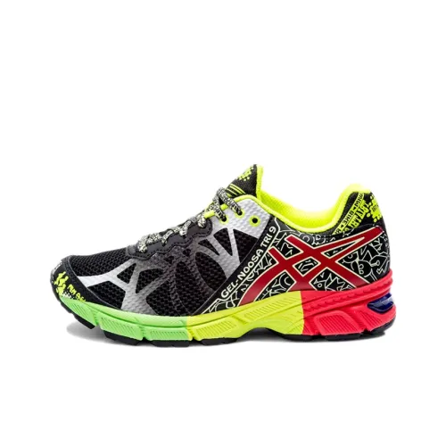 Asics Гель Noosa Tri 9 Low Топ Детские беговые кроссовки Черный Белый Подростки