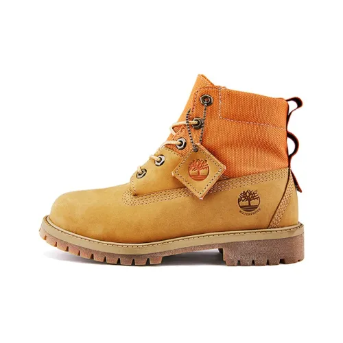 Timberland Детские кожаные сапоги для школьного возраста