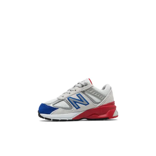 New Balance NB 990 V5 Амортизация Низкий Топ Обувь для малышей Синий Белый Красный Infant And Toddler