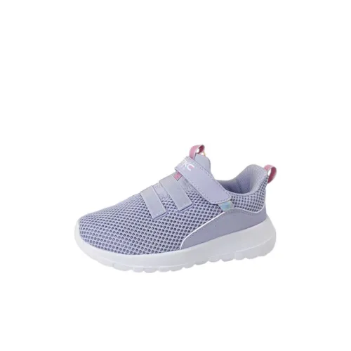 Erke Slip-Resistant Shock Absorbers Kids Lifestyle Shoes Gray Pink Baby Эрке Slip-Resistant Shock Absorbers Kids Lifestyle Shoes Серый Розовый Детский