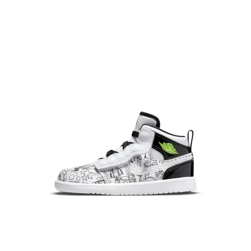 Jordan Air Jordan 1 Детские баскетбольные кроссовки MID Топ Pre School