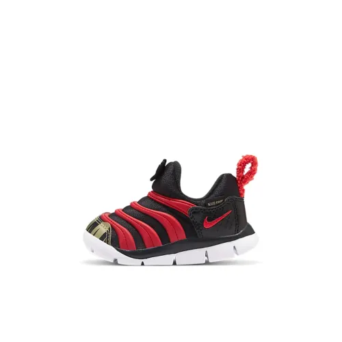 nike Dynamo Free Mic QS Low Топ Обувь для малышей Черный Красный Infant And Toddler