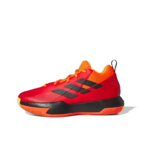 Adidas Cross Em Up Select Slip Resistant Abrasion Resistant MID Топ Детские Баскетбольные кроссовки Красный Подростки