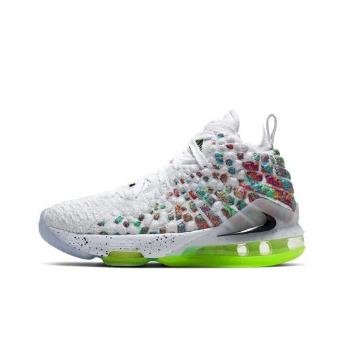 Nike Lebron 17 High Топ Детские Баскетбольные Кроссовки Белый