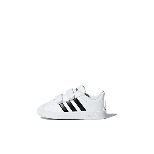 Adidas VL Court 2,0 Balance Low Топ Обувь для малышей Белый черный Infant And Toddler