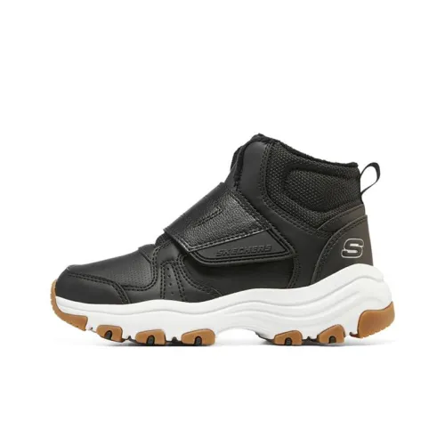 Skechers Амортизация Устойчивость к истиранию Дышащий MID Топ Kids Lifestyle Shoes Подростки