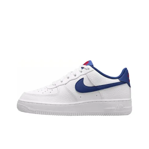 Nike Air Force 1 Low Топ Детский Скейтбординг Синий Белый