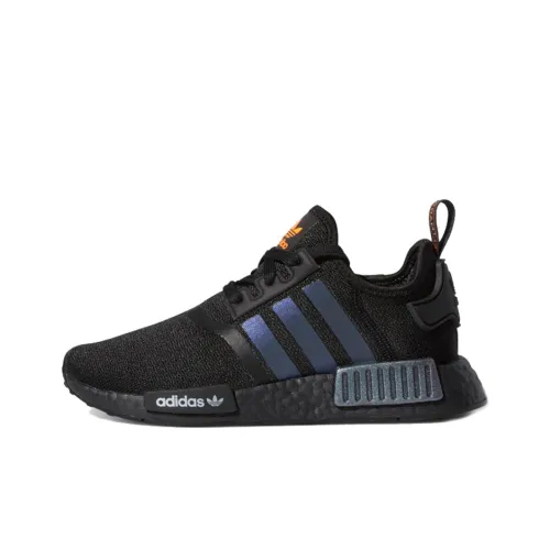 Adidas Originals NMD_R1 J противоскользящие амортизаторы для детей Lifestyle Shoes Черный Синий Подростки