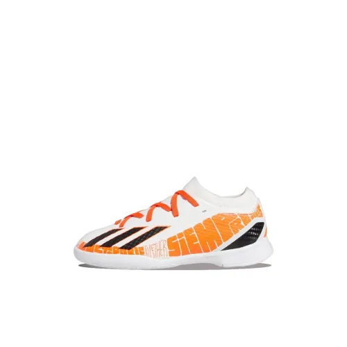 Adidas X Speedportal 3 TF J Low Топ Детские футбольные бутсы Белый Оранжевый Детский