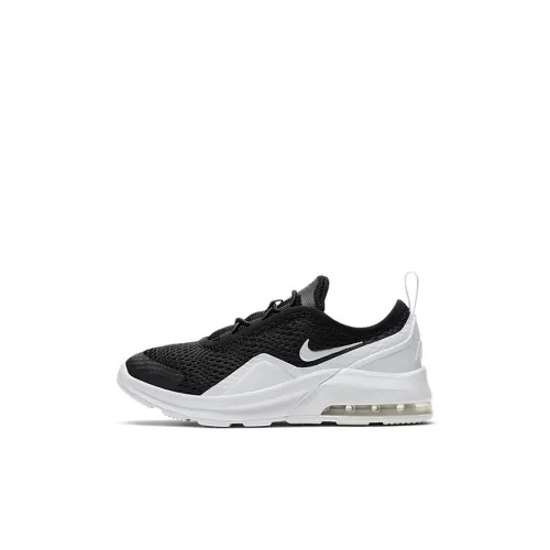 Nike Air Max Motion 2 Дышащий Низкий Топ Беговые кроссовки Черный Белый Для детей 3-7 лет