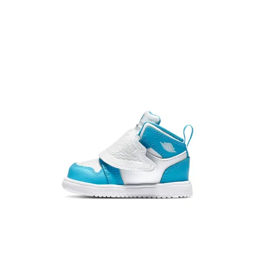 Jordan Air Jordan 1 Azure MID Топ Обувь для малышей Белый Синий Infant And Toddler