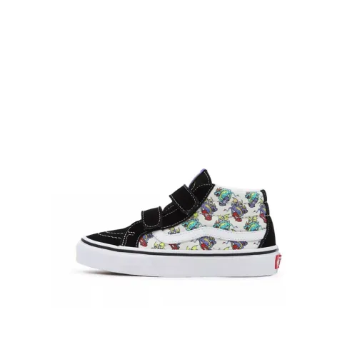 Vans SK8 Reissue Velcro MID Топ Детские Скейтбординги Черный Children Возраст 3-7 лет