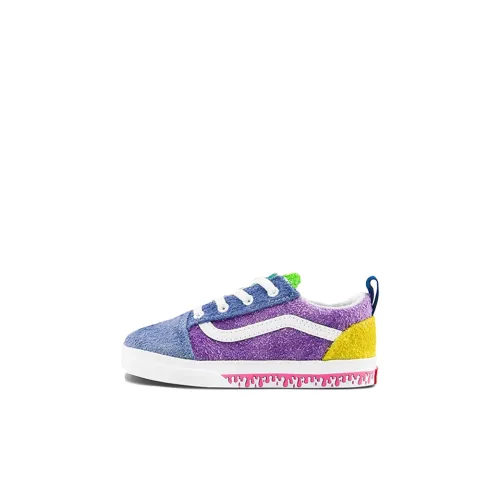 Vans Old Skool Амортизация Устойчивый к истиранию Легкий Низкий Топ Обувь для малышей Фиолетовый Младенец и Малыш