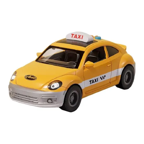 Teacher Lin Желтый Такси Маленький Автомобиль Такси Хобби Модель Развивающие Игрушки