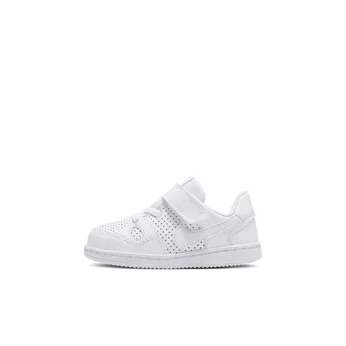 Nike Son of Force Slip Resistant Abrasion Resistant Дышащий Низкий Топ Скейтборд Кроссовки Pure White Infant и Toddler